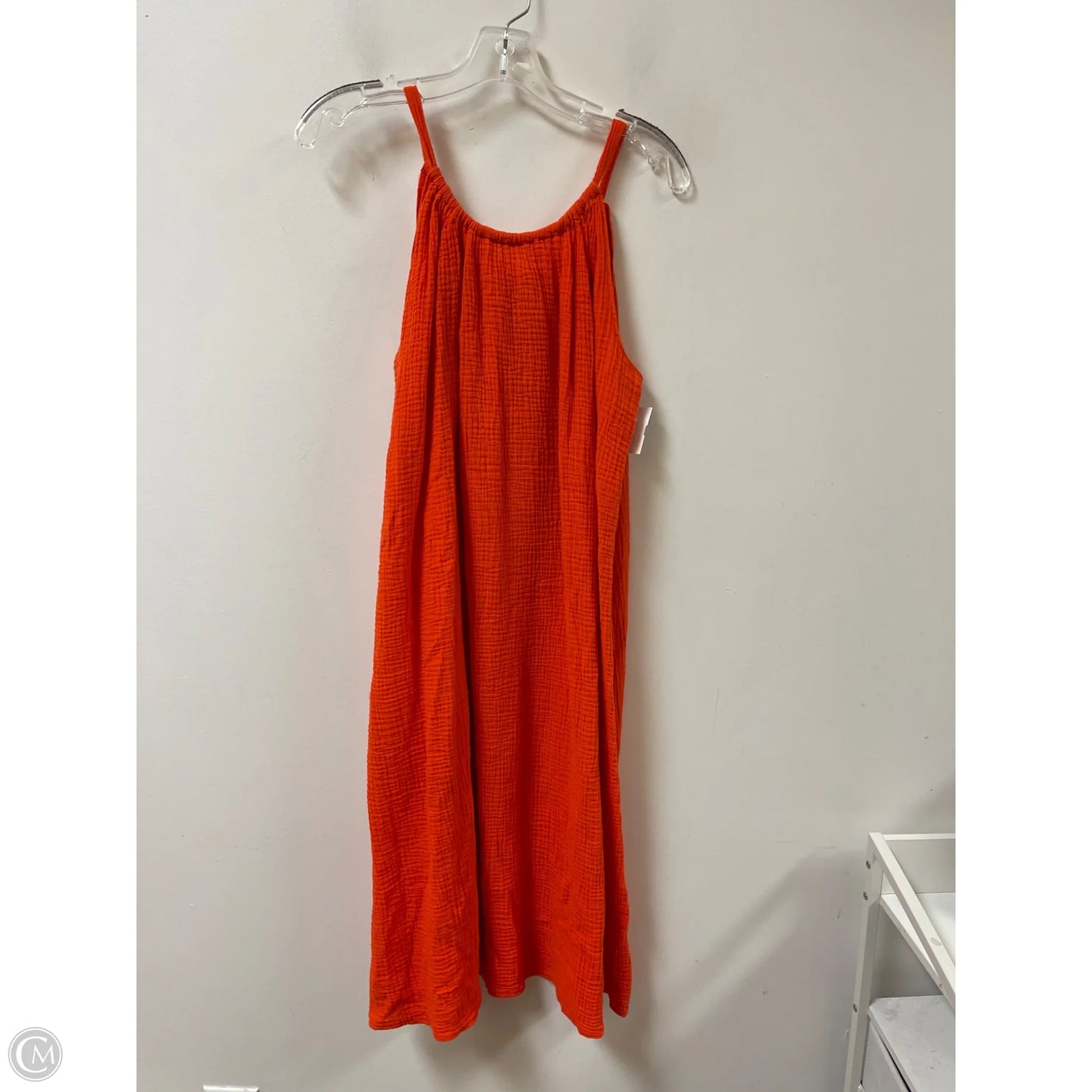 Dress Casual Midi By Kona Sol In Orange, Size: M