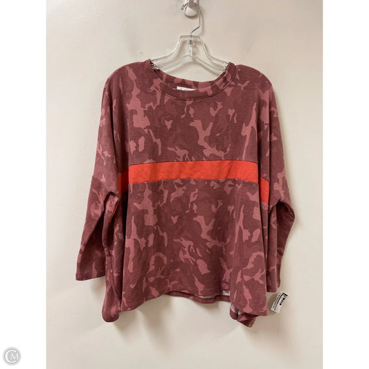 Top Long Sleeve By Bucketlist In Camouflage Print, Size: S