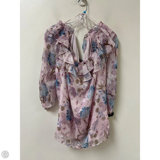 Top Long Sleeve By Vince Camuto In Purple, Size: 2x