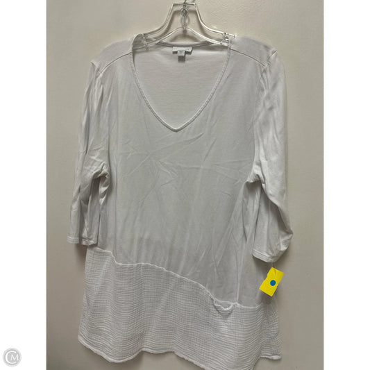 Tunic Long Sleeve By Pure Jill In White, Size: L