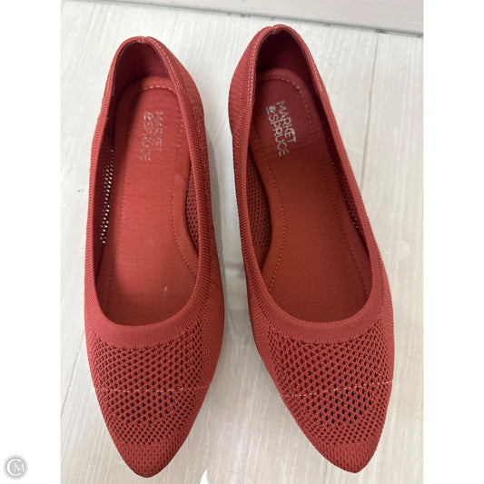 Shoes Flats By Market & Spruce In Red, Size: 8.5