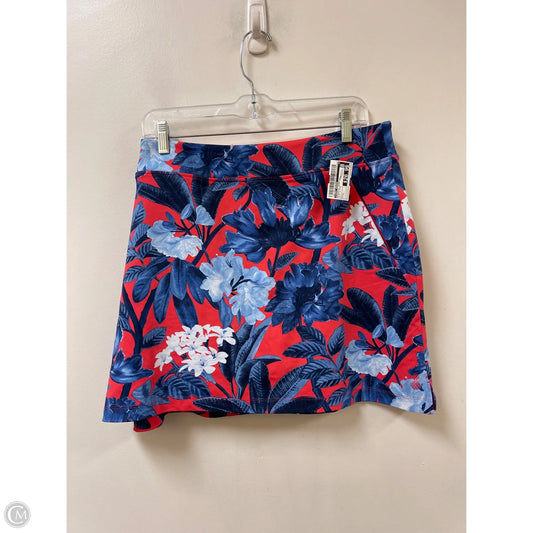Athletic Skort By Tommy Bahama In Blue & Pink, Size: L