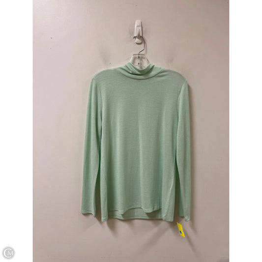 Top Long Sleeve By Banana Republic In Green, Size: M