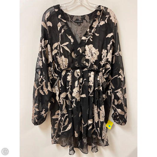 Top Long Sleeve By Lane Bryant In Black, Size: 2x