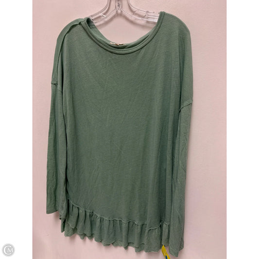 Tunic Long Sleeve By Easel In Green, Size: L