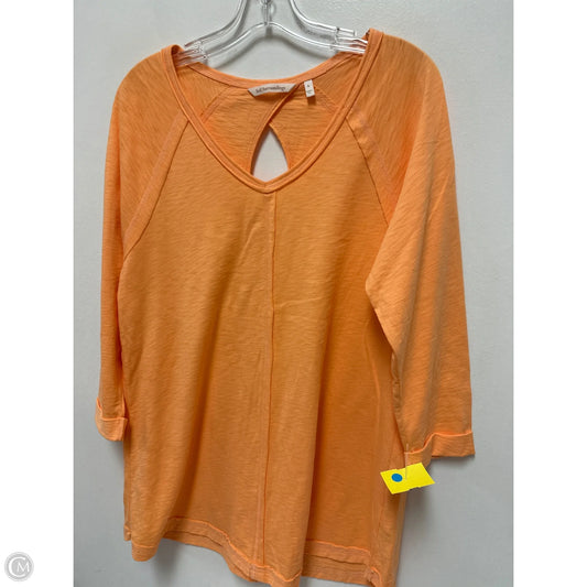 Tunic Long Sleeve By Soft Surroundings In Orange, Size: S