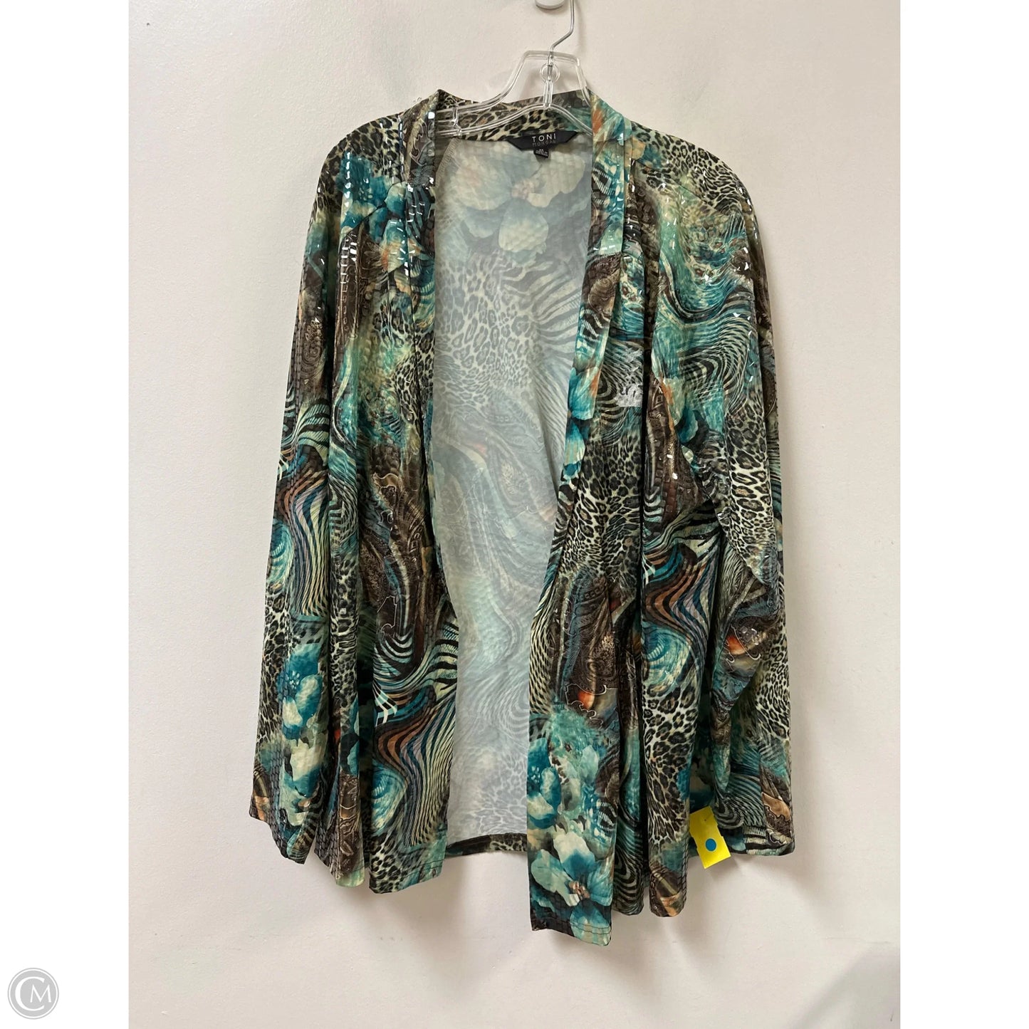 Blazer By Clothes Mentor In Green, Size: 3x