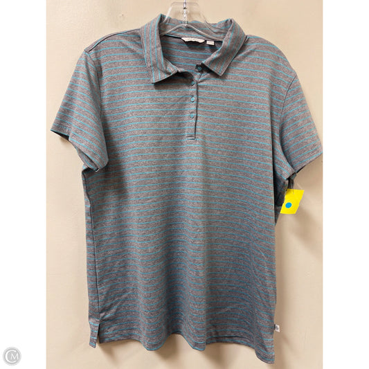Athletic Top Short Sleeve By Lady Hagen In Grey, Size: Xl