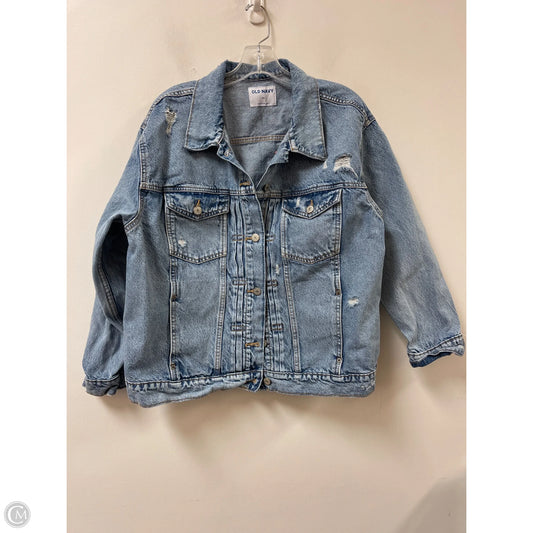 Jacket Denim By Old Navy In Blue Denim, Size: 2x