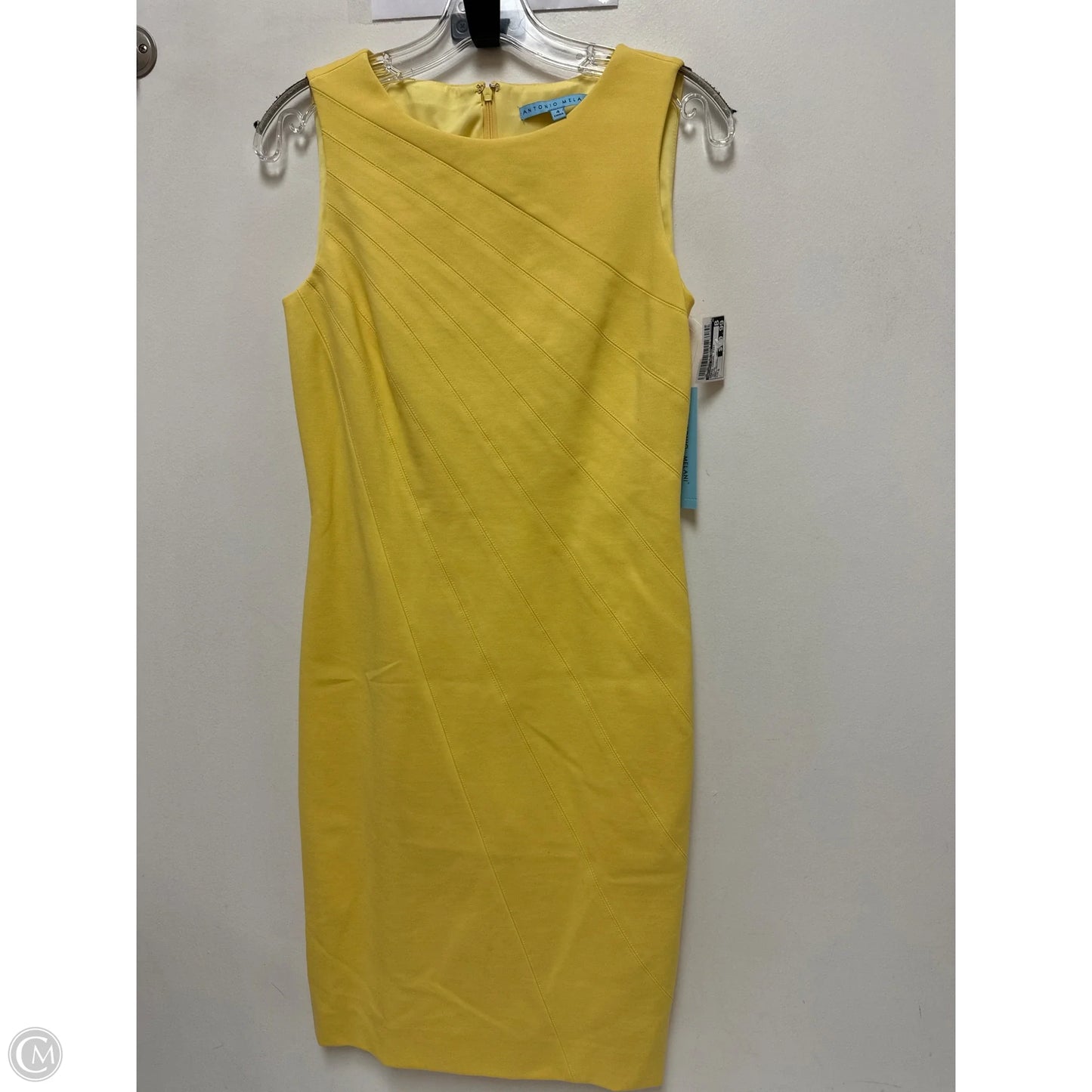 Dress Casual Midi By Antonio Melani In Yellow, Size: S