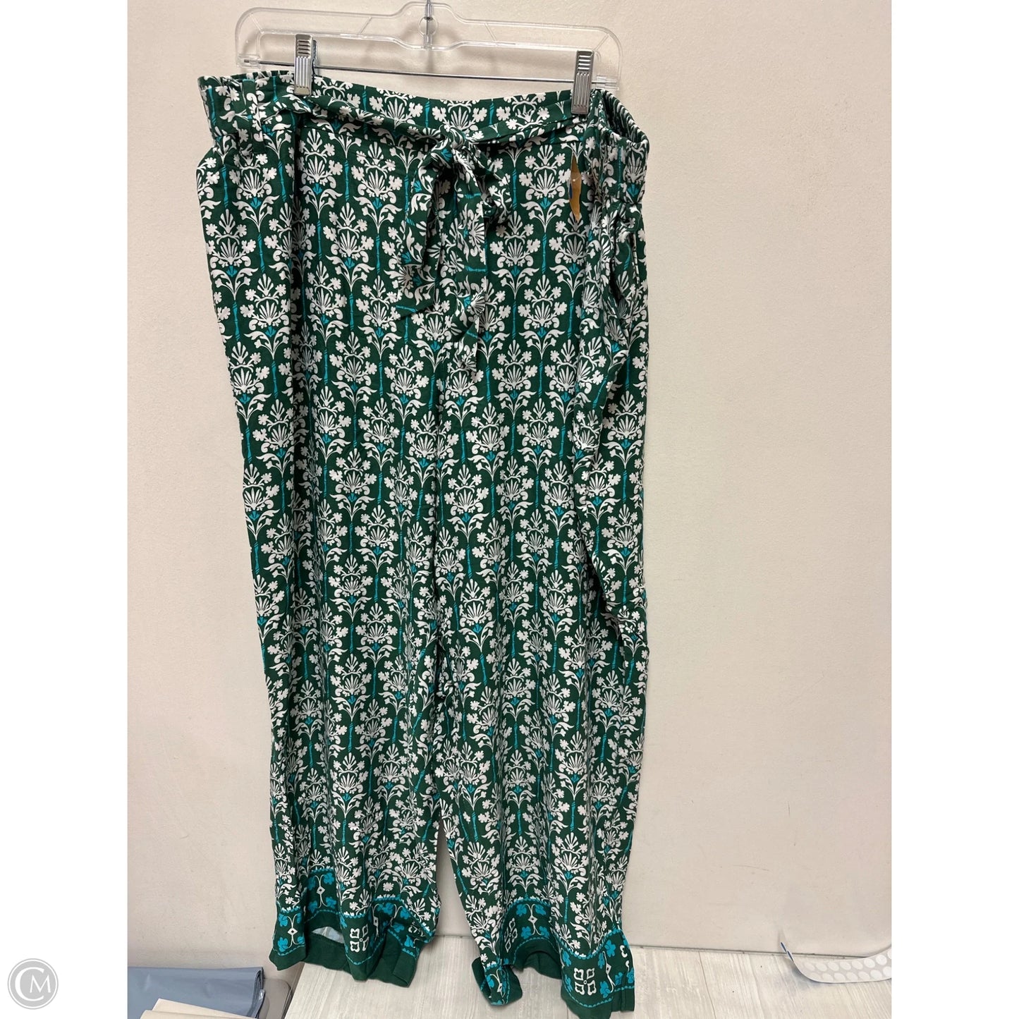 Pants Wide Leg By Talbots In Green, Size: 22
