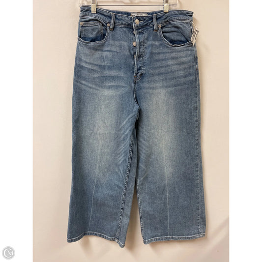 Jeans Wide Leg By Free People In Blue Denim, Size: 12