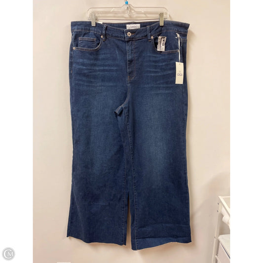Jeans Wide Leg By Cece In Blue Denim, Size: 20