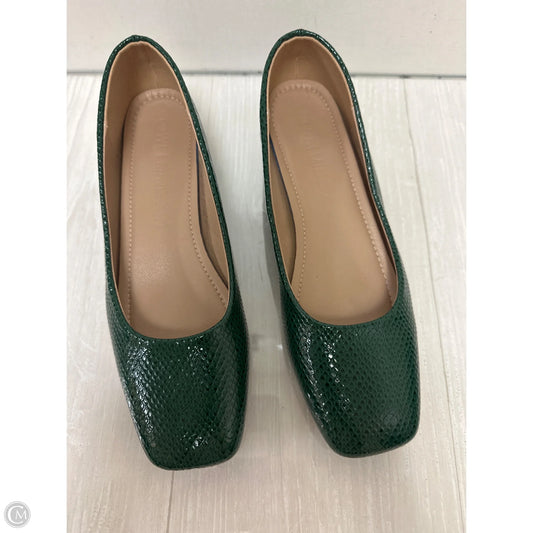 Shoes Heels Block By Clothes Mentor In Green, Size: 8.5