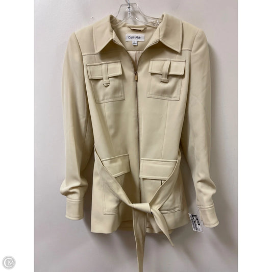 Jacket Other By Calvin Klein In Cream, Size: S