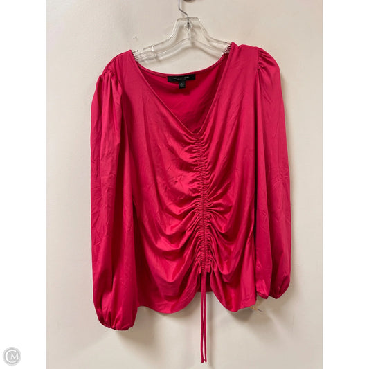Top Long Sleeve By Marc New York In Pink, Size: L