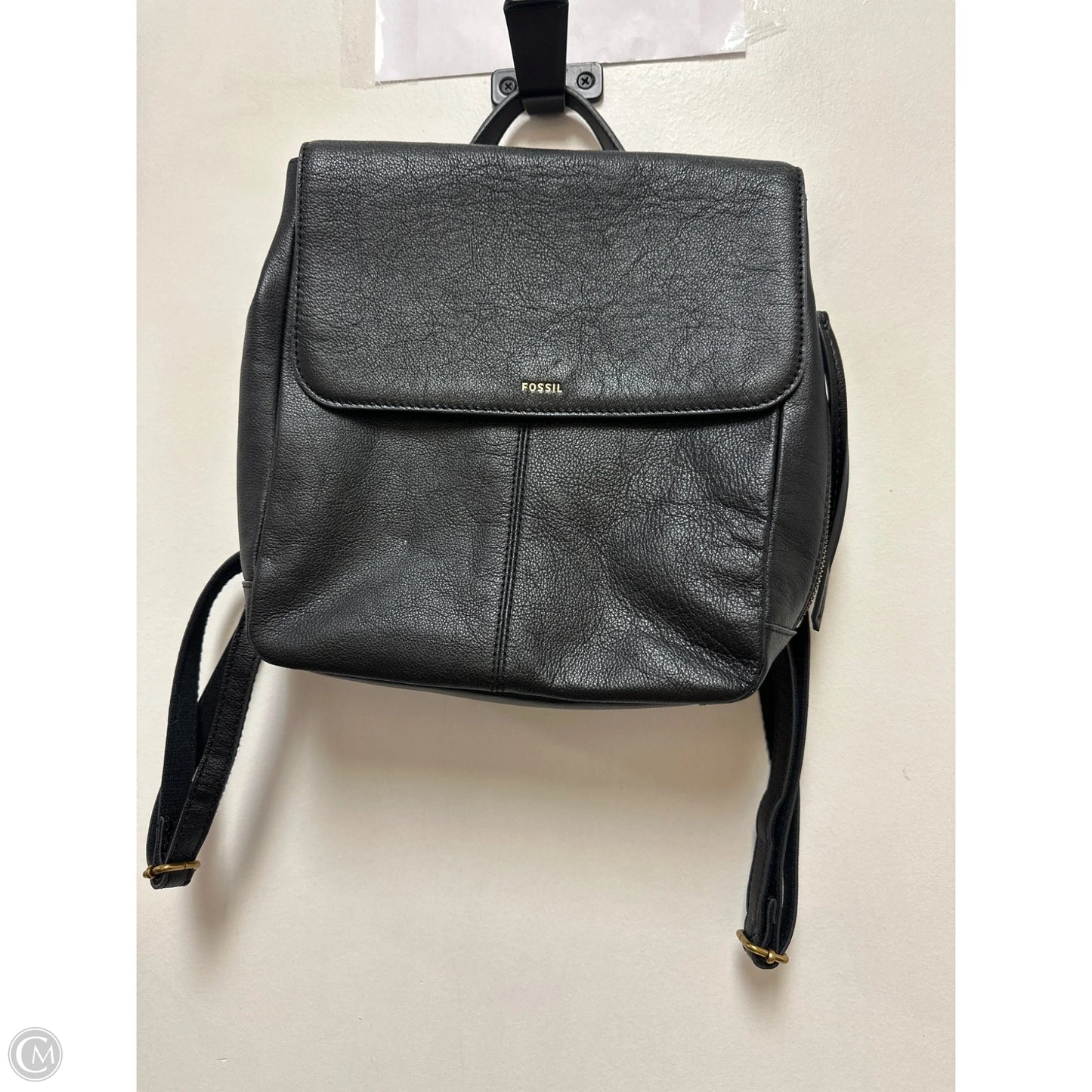 Backpack Leather By Fossil, Size: Medium