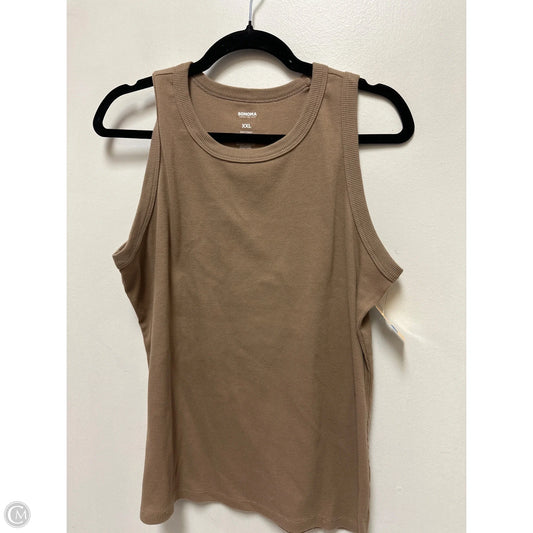 Tank Top By Sonoma In Brown, Size: 1x