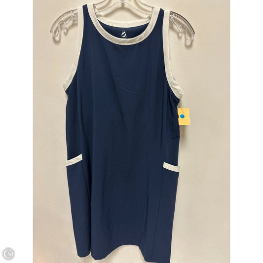 Athletic Dress By Lou And Grey In Blue & White, Size: M
