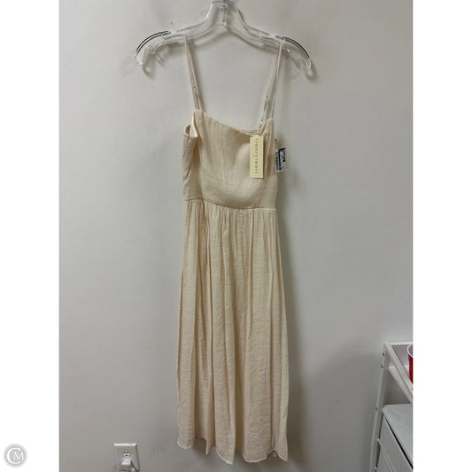Dress Casual Maxi By Cmc In Cream, Size: S