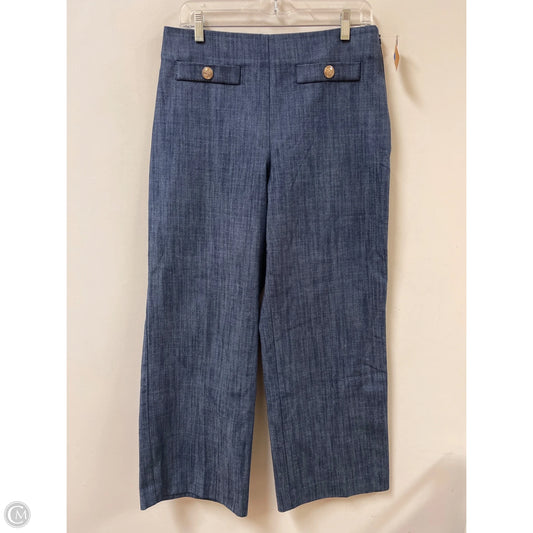 Pants Wide Leg By Loft In Blue Denim, Size: 8