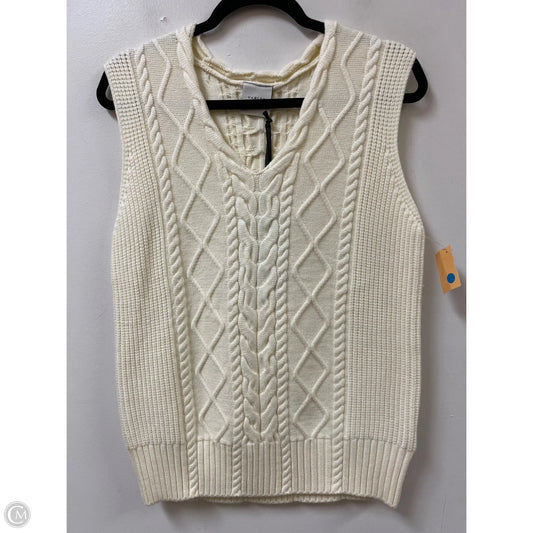 Vest Sweater By Varley In Cream, Size: M