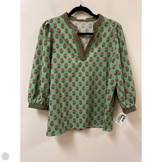 Top Long Sleeve By Mary Square In Green, Size: M