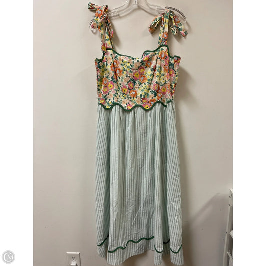 Dress Casual Maxi By &merci In Green, Size: L