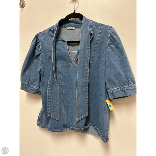Top Short Sleeve By Sunday Up In Blue Denim, Size: L