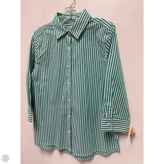 Blouse Long Sleeve By Cmc In Green, Size: M