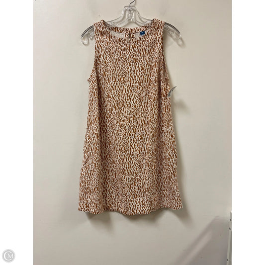 Dress Casual Midi By Old Navy In Brown, Size: Xs