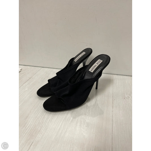 Sandals Heels Stiletto By Steve Madden In Black, Size: 10