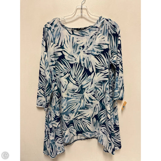 Tunic Long Sleeve By Alfani In Camouflage Print, Size: M