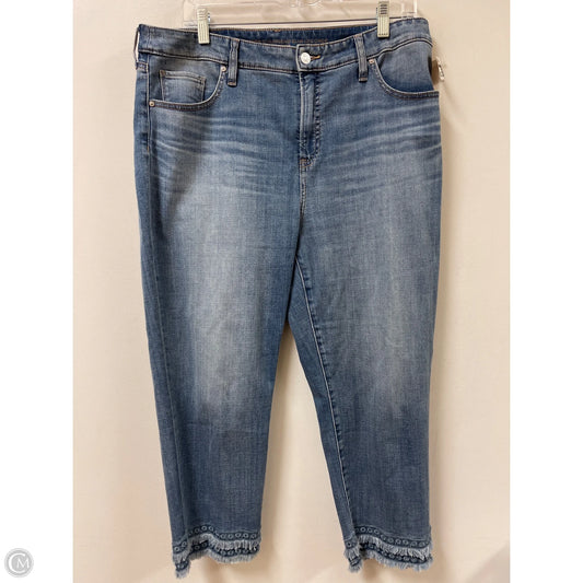 Jeans Straight By Chicos In Blue Denim, Size: 14
