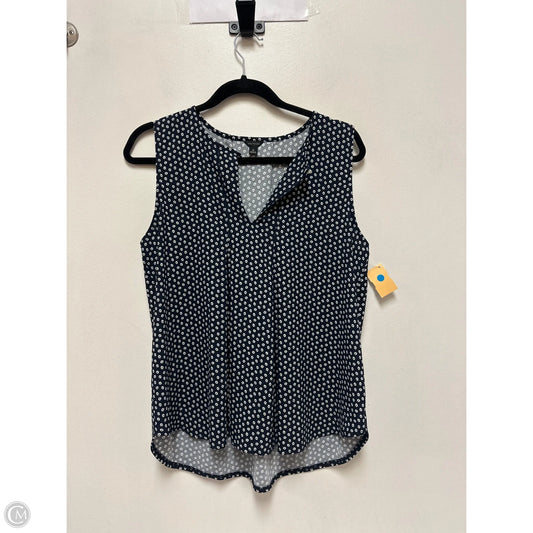 Top Sleeveless By Ann Taylor In Navy, Size: M