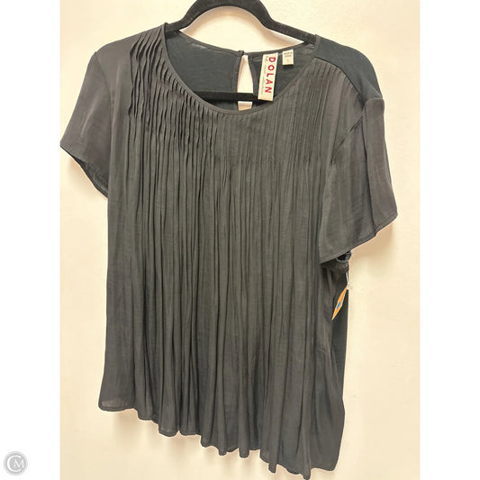 Top Short Sleeve By Dolan Left Coast In Black, Size: L