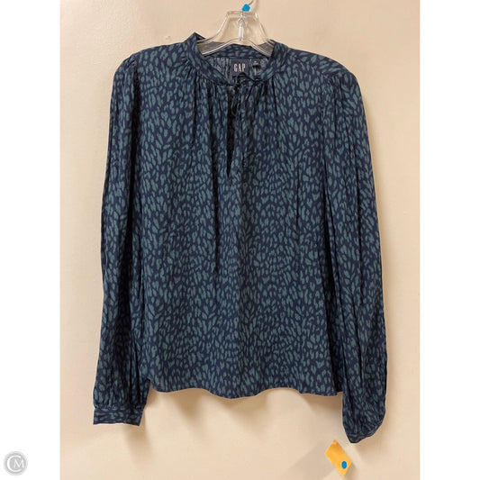 Top Long Sleeve By Gap In Blue, Size: M