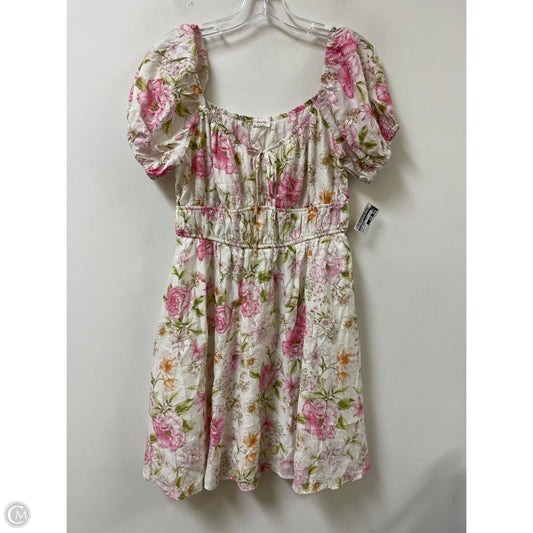 Dress Casual Short By Blu Pepper In Floral Print, Size: M