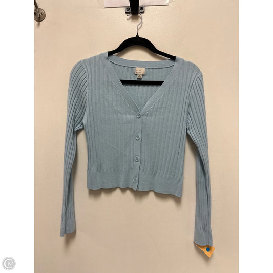 Sweater Cardigan By A New Day In Blue, Size: S