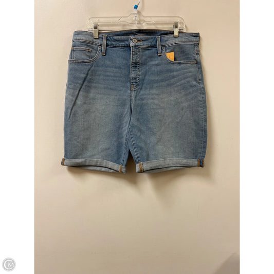 Shorts By Chicos In Blue Denim, Size: 14