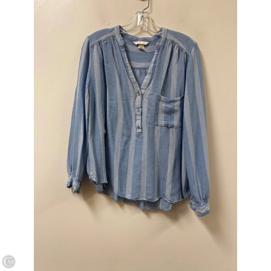 Top Long Sleeve By H&m In Blue, Size: Xl