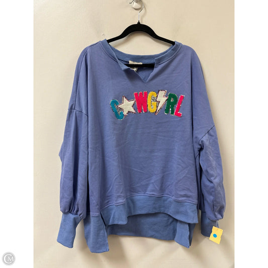 Sweater By Fantastic Fawn In Purple, Size: L