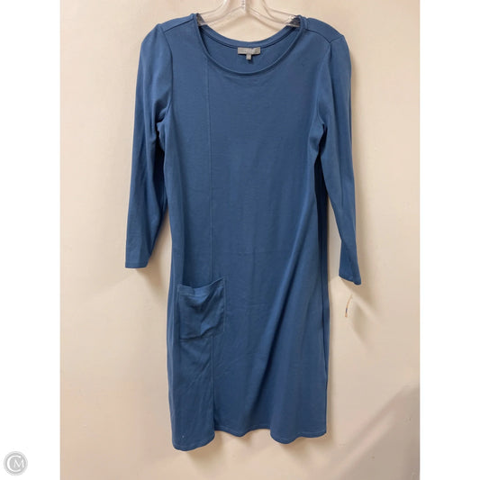Dress Casual Midi By Habitat In Blue, Size: S