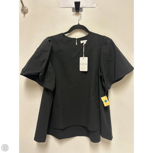 Top Short Sleeve By Clothes Mentor In Black, Size: S