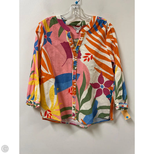 Top Long Sleeve By Cmc In Multi-colored, Size: Xs
