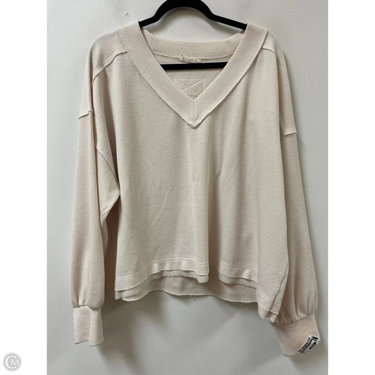 Sweater By New In In Cream, Size: 1x