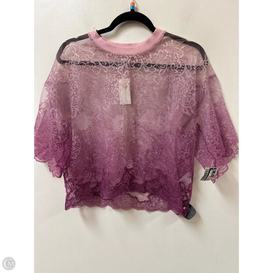 Top Short Sleeve By Cma In Purple, Size: M