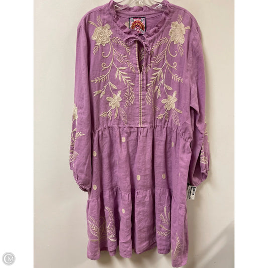 Dress Casual Short By Johnny Was In Purple, Size: L