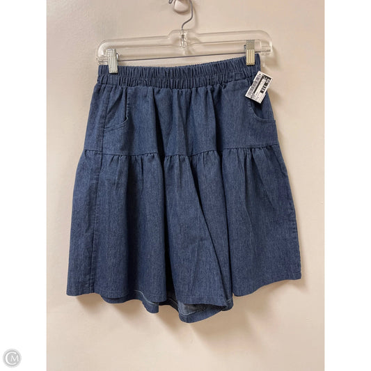 Skort By Adora In Blue Denim, Size: S