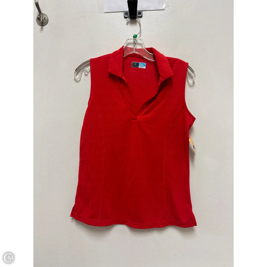 Athletic Tank Top By Pga Tour In Red, Size: S